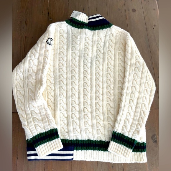 Moncler X Palm Angels collab unisex v neck crew wool sweater NWT - Picture 9 of 16